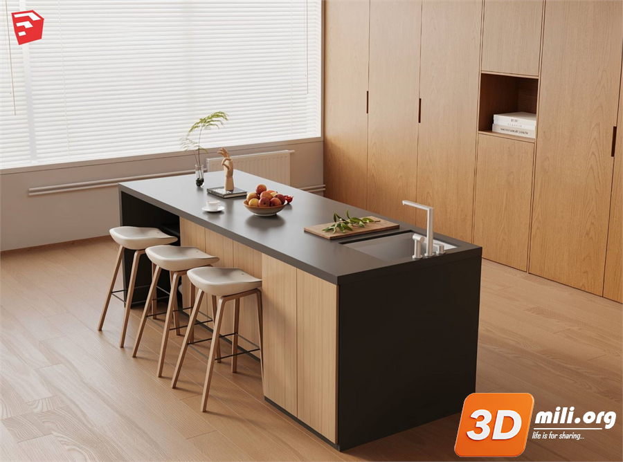 Kitchen island Skp Files
